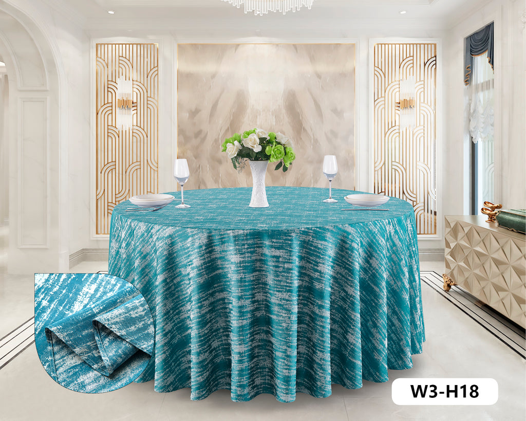 Polyester Jacquard Tablecloth-W3