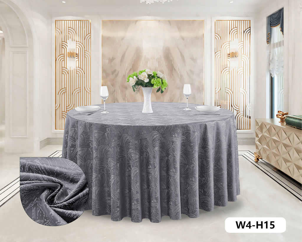 Polyester Jacquard Tablecloth-W4
